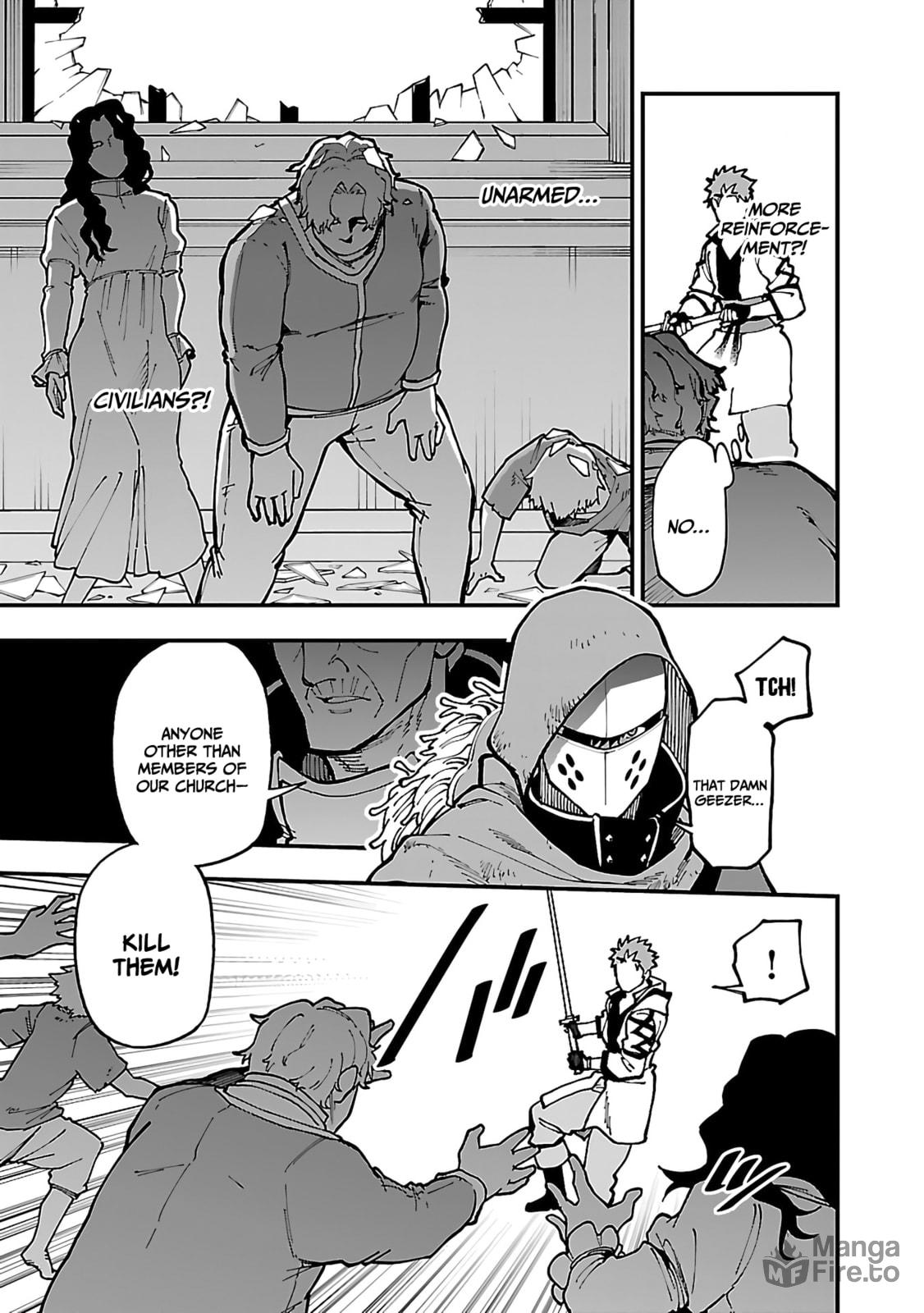 Old man, crossing blades! page 24