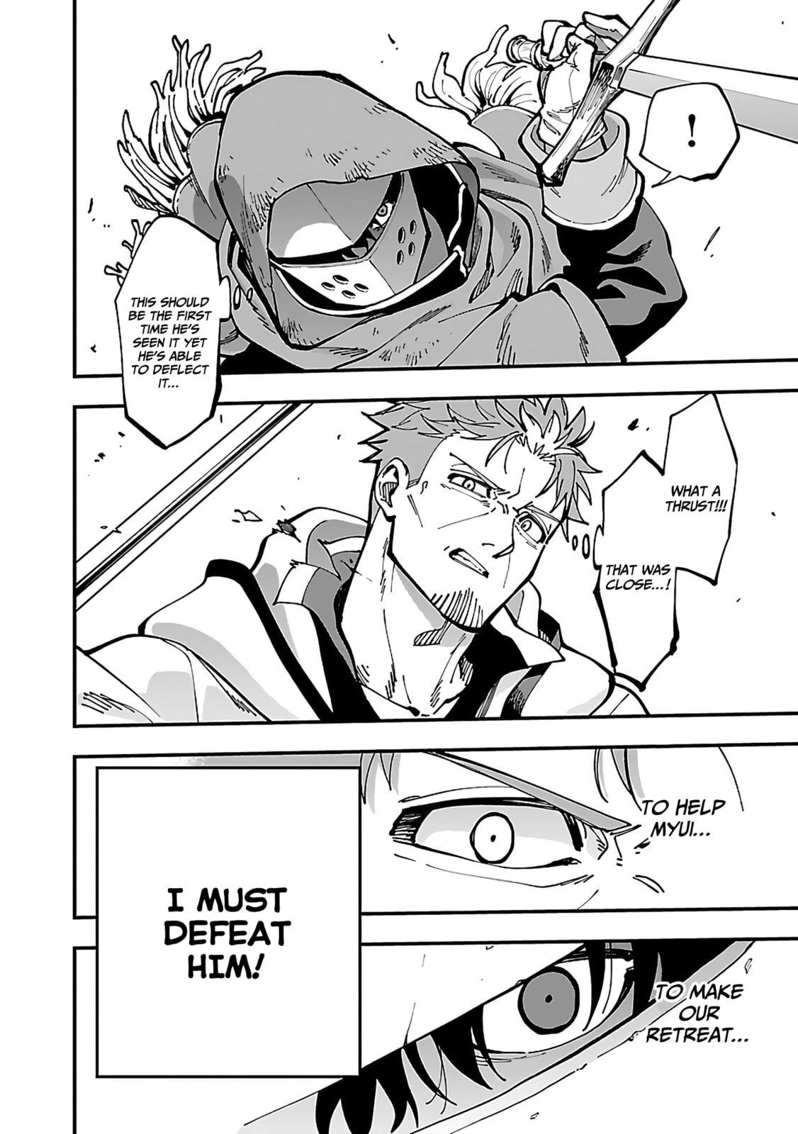 Old man, crossing blades! page 15