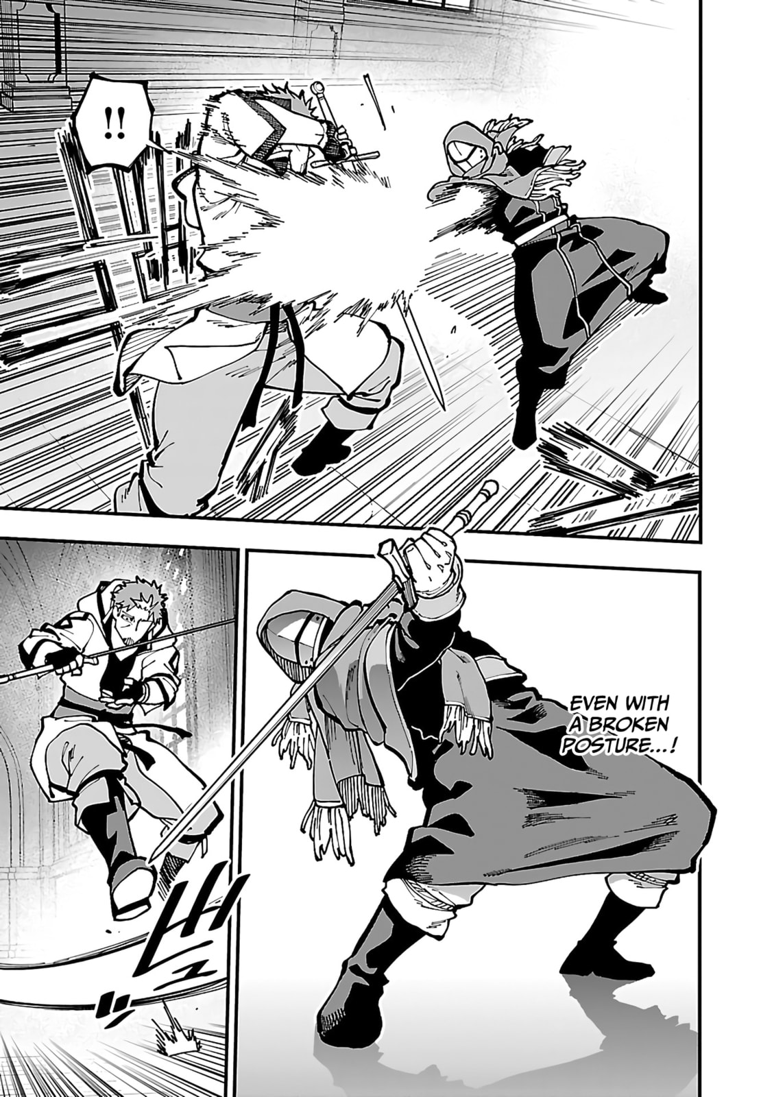 Old man, crossing blades! page 18