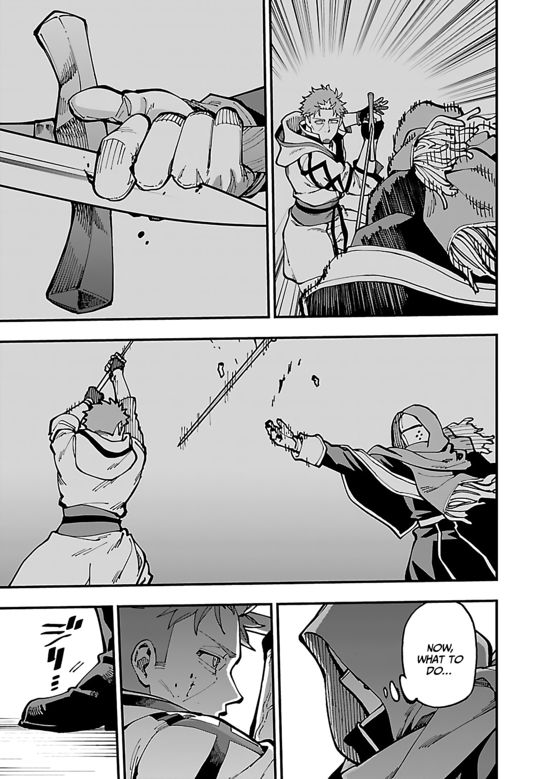 Old man, crossing blades! page 22